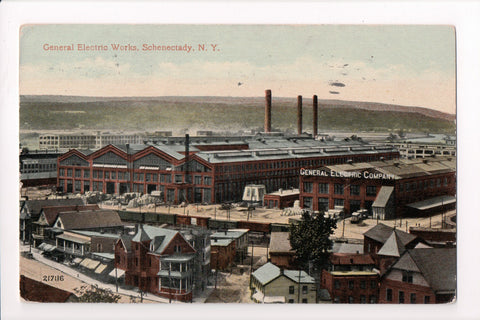 NY, Schenectady - General Electric Works postcard - D17030