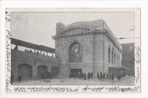 NY, Schenectady - Union Station (new) about 1908 - D17224