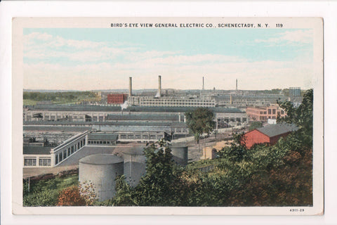 NY, SCHENECTADY - General Electric Co, Bird Eye View postcard - w03522
