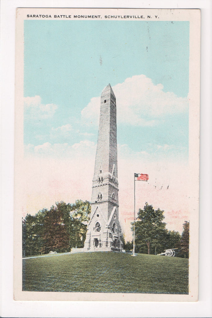NY, Schuylerville - Saratoga Battle Monument - w03557