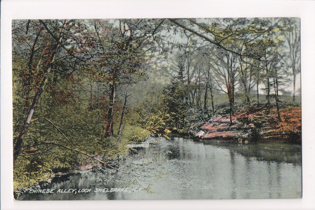 NY, LOCH SHELDRAKE - Chinese Alley - Laidlaw  postcard - K03122