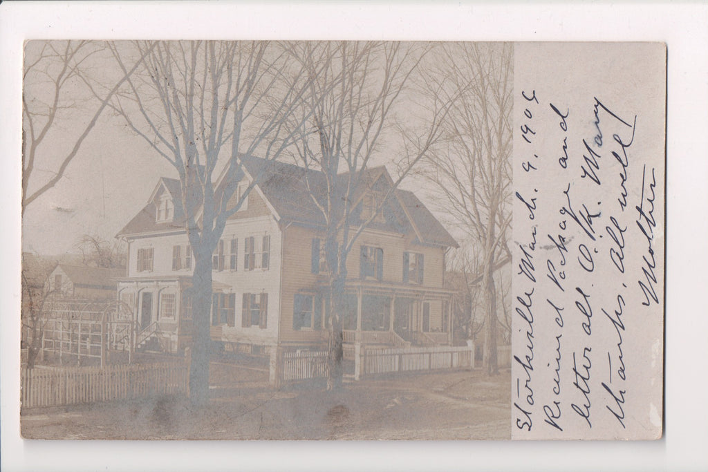 NY, Starkville - Residence, nice arbor, @1906 RPPC postcard - D07253