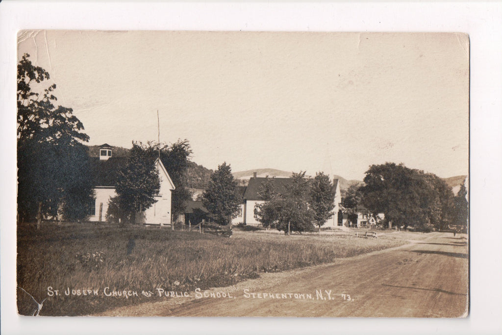 NY, STEPHENTOWN - St Joseph Church, Public School (original SOLD) D17023