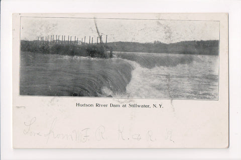 NY, STILLWATER - Hudson River Dam closeup (original SOLD) w03131