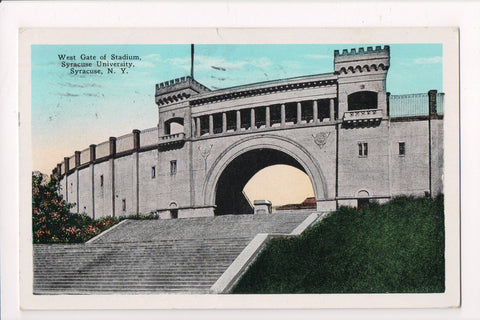 NY, SYRACUSE - Syracuse University, West Gate of Stadium @1930 - 500101