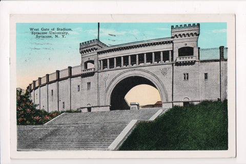 NY, Syracuse - Syracuse University, West Gate of Stadium @1930 - 500101