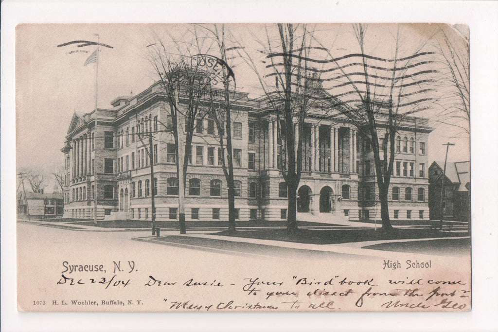 NY, Syracuse - High School postcard - G03288