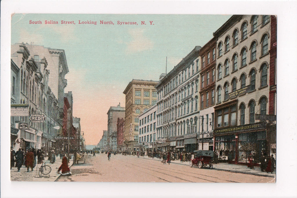 NY, Syracuse - South Salina St, signs - K04101