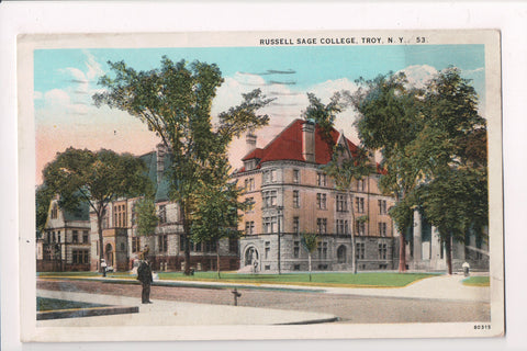 NY, Troy - Russell Sage College, @1928 vintage postcard - B06565