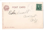 NY, Utica - Rutger St - @1907 postcard - DPO cancel Gravesville, NY - w01711