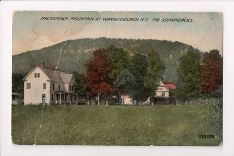 NY, Warrensburgh - Hackensack Mountain, houses - z17076 - postcard **DAMAGED / A