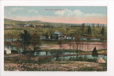 NY, Wayland - GLENDALE and surrounding area postcard - D17034