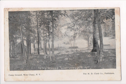 NY, WEST CHAZY - Camp Ground, Tents - M D Clark Co (original SOLD) A12535