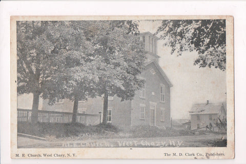 NY, West Chazy - M E Church, @1922 M D Clark Co postcard - SH7007