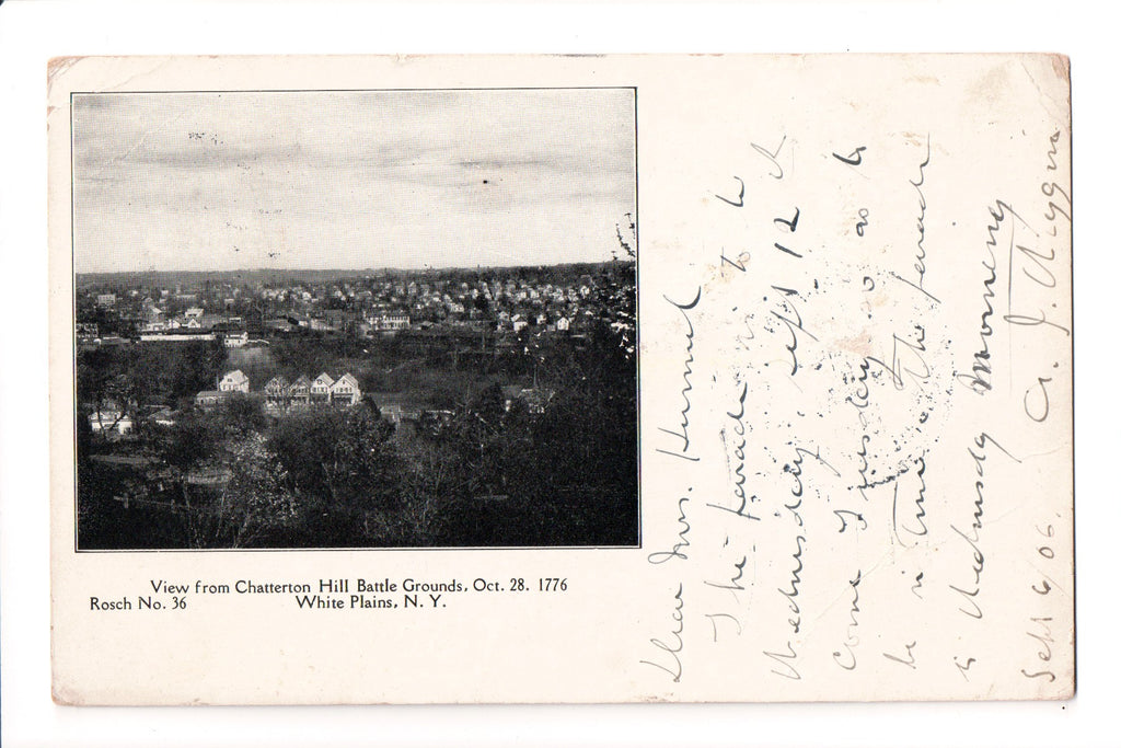 NY, White Plains - view from Chatterton Hill Battle Grounds - B17002