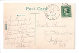 NY, Williamsville - Old Flume, The Glen - DPO cancel postcard - 505149