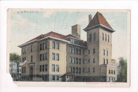 NY, Yonkers - Public School No 20 - z17014 - postcard **DAMAGED / AS IS**