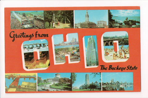 OH, OHIO - Greetings from, Large Letter postcard - B08294