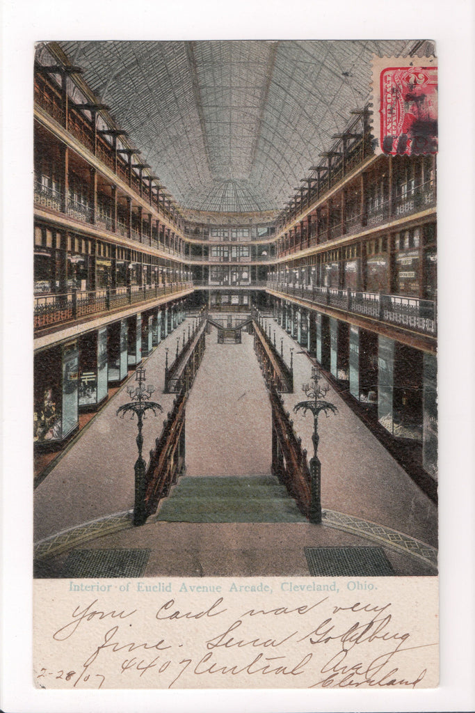 OH, Cleveland - Euclid Ave Arcade interior - great shot - A07122