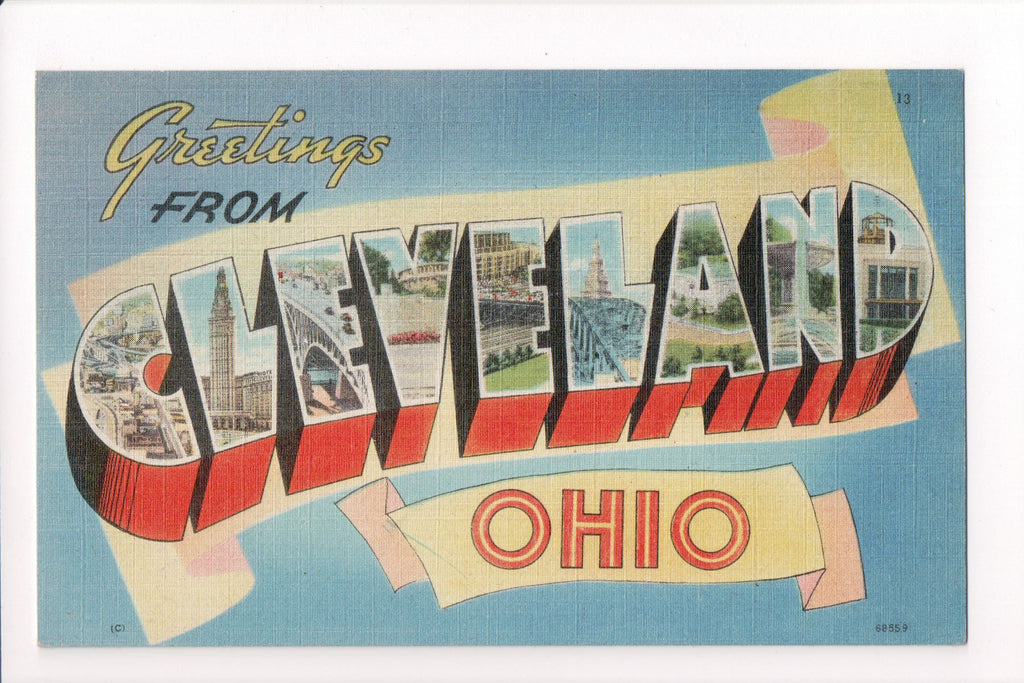 OH, Cleveland - Greetings from, Large Letter (ONLY Digital Copy Avail) - B08286