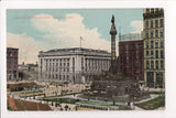 OH, CLEVELAND - Public Square, Monument, Dorn? Shoe sign - K03069