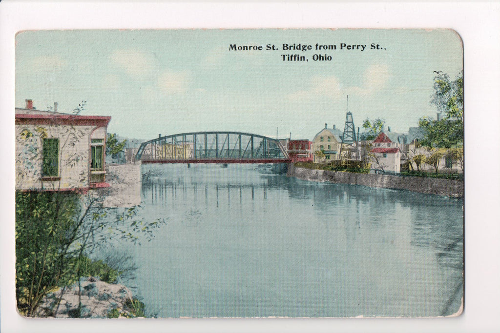 OH, Tiffin - Monroe St (steel) Bridge - J Bouton and Co - CP0307