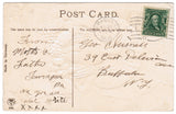 Vintage Patriotic Postcard, Turkey, fruit, flags and shield - PAT C08501