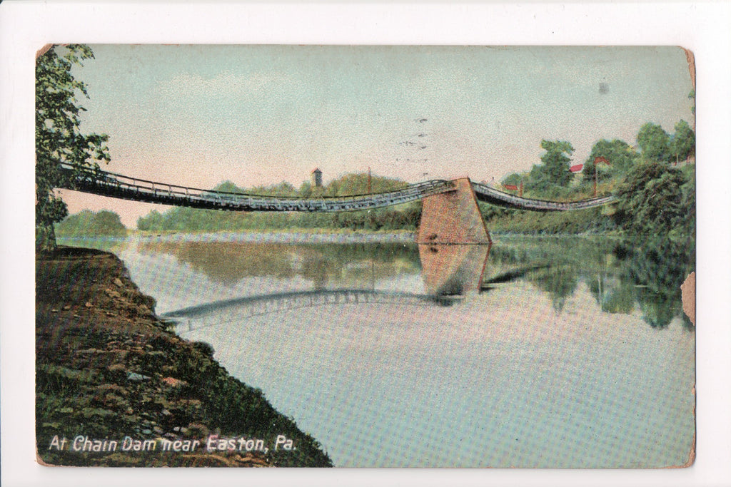 PA, EASTON - At Chain Dam @1914 - B17015