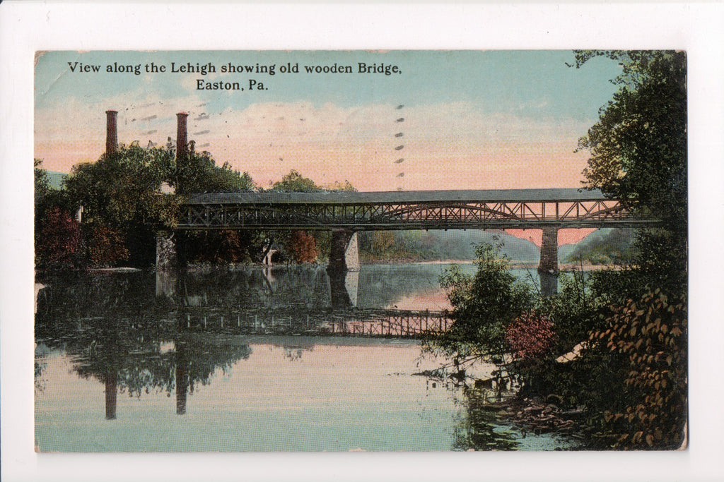 PA, EASTON - Old Wooden Bridge, Lehigh River (ONLY Digital Copy Avail) - B17168