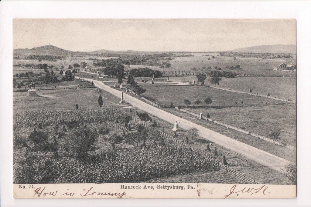 PA, Gettysburg - Hancock Ave aerial (ONLY Digital Copy Avail) - B17052