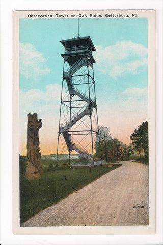 PA, Gettysburg - Oak Ridge Observation Tower, Totem Pole - B17049