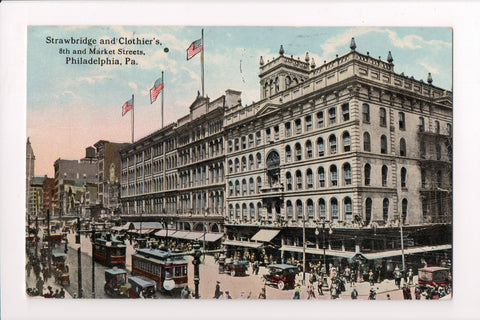 PA, Philadelphia - Strawbridge and Clothiers - 8th and Market Sts - CP0472