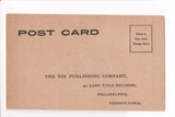 PA, Philadelphia - VIR Publishing Co Advertising or Reply card - B17074