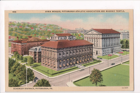 PA, Pittsburgh - SYRIA MOSQUE, Pittsburgh Athletic Assoc, Masonic Temple - Q-022