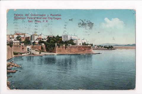 PR, San Juan - Governor Palace, old City Gages - @1936 - B06348 **DAMAGED / AS I