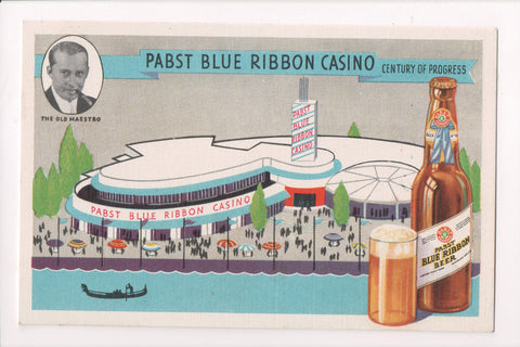 IL, CHICAGO - Pabst Blue Ribbon Beer Advertisement - Century of Progress - D0725
