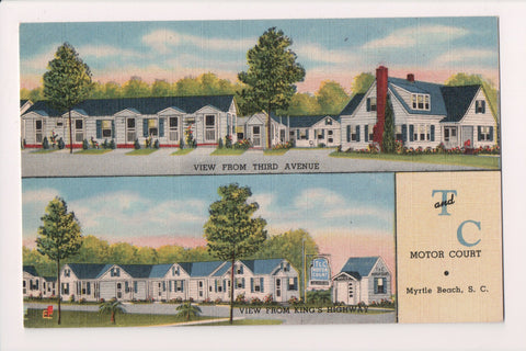 SC, MYRTLE BEACH - T and C Motor Court postcard R00131
