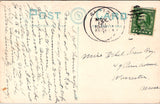 VT, BRATTLEBORO - Island Park - building, steel bridge - 1913 postcard - R00202