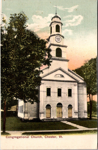 VT, CHESTER - Congregational Church - A H Fuiler and Co postcard - R00255
