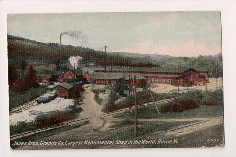VT, Barre - Jones Brothers Granite Co - building, tracks etc - R00297