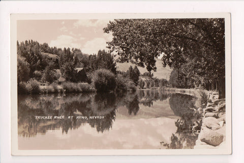 NV, RENO - Truckee River and surrounding - RPPC postcard - R00314