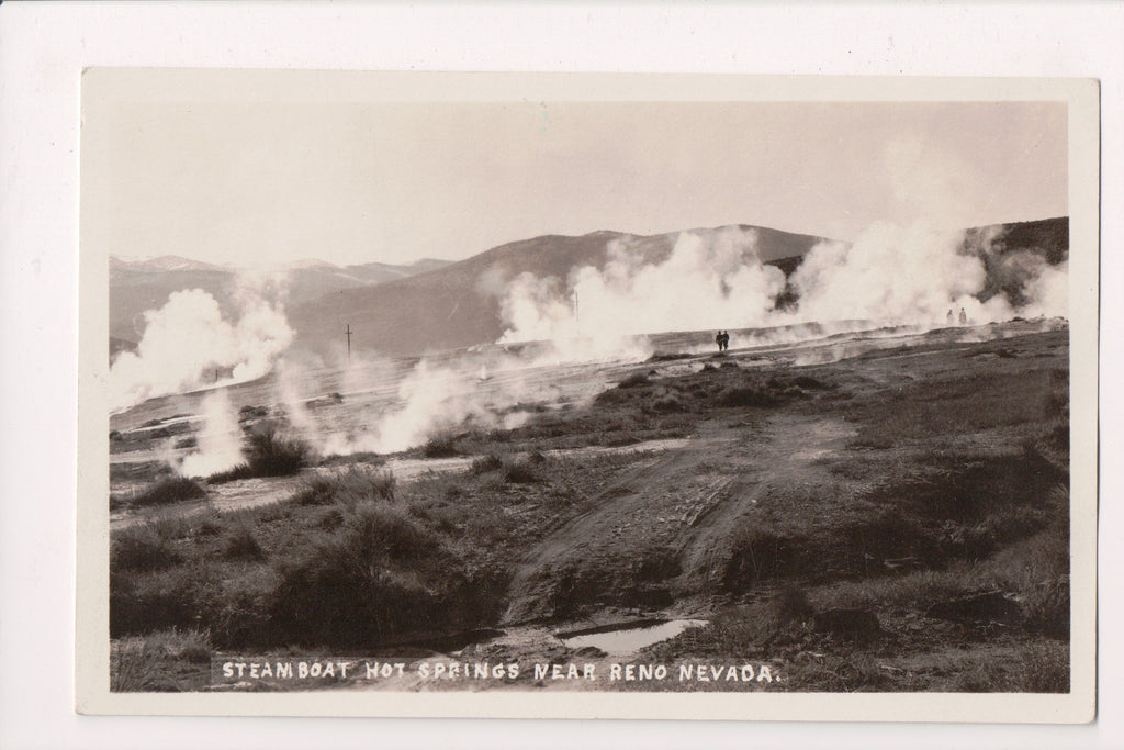 NV, RENO - Steamboat Hot Springs - RPPC postcard - R00362