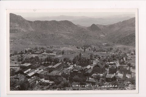 NV, Virginia City - Bird Eye View of town - Frashers RPPC - R00376