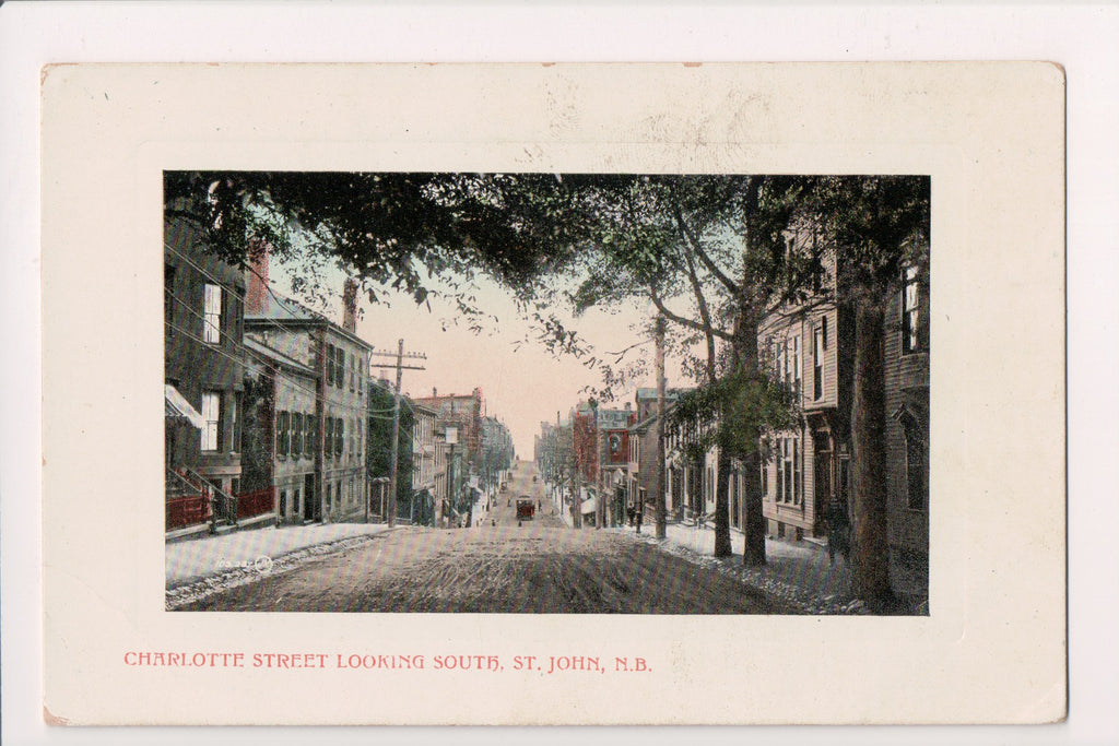 Canada - St John, NB - Charlotte St looking south postcard - R00506