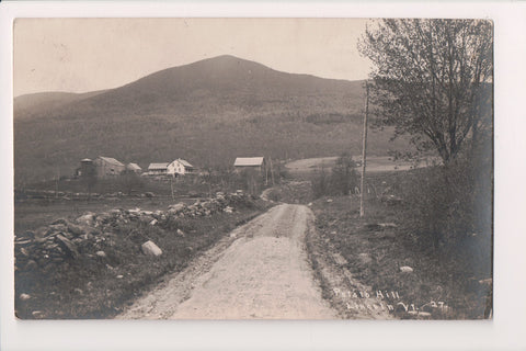 VT, Lincoln - Potato Hill - road and buildings - 1924 RPPC - R01106