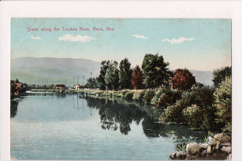 NV, RENO - Truckee River scene postcard - R01144