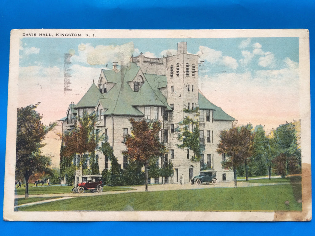 RI, Kingston - Davis Hall postcard - H15070