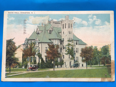 RI, KINGSTON - Davis Hall postcard - H15070