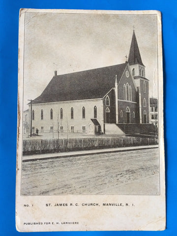 RI, MANVILLE - St James RC Church (original SOLD) - H15061