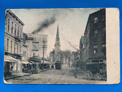 RI, PAWTUCKET - Broadway incl John McCormick awning (original SOLD) D07024